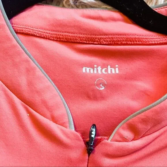 Michi Sleeveless Quarter Zip Tank Top in Pink Small - Picture 2 of 8